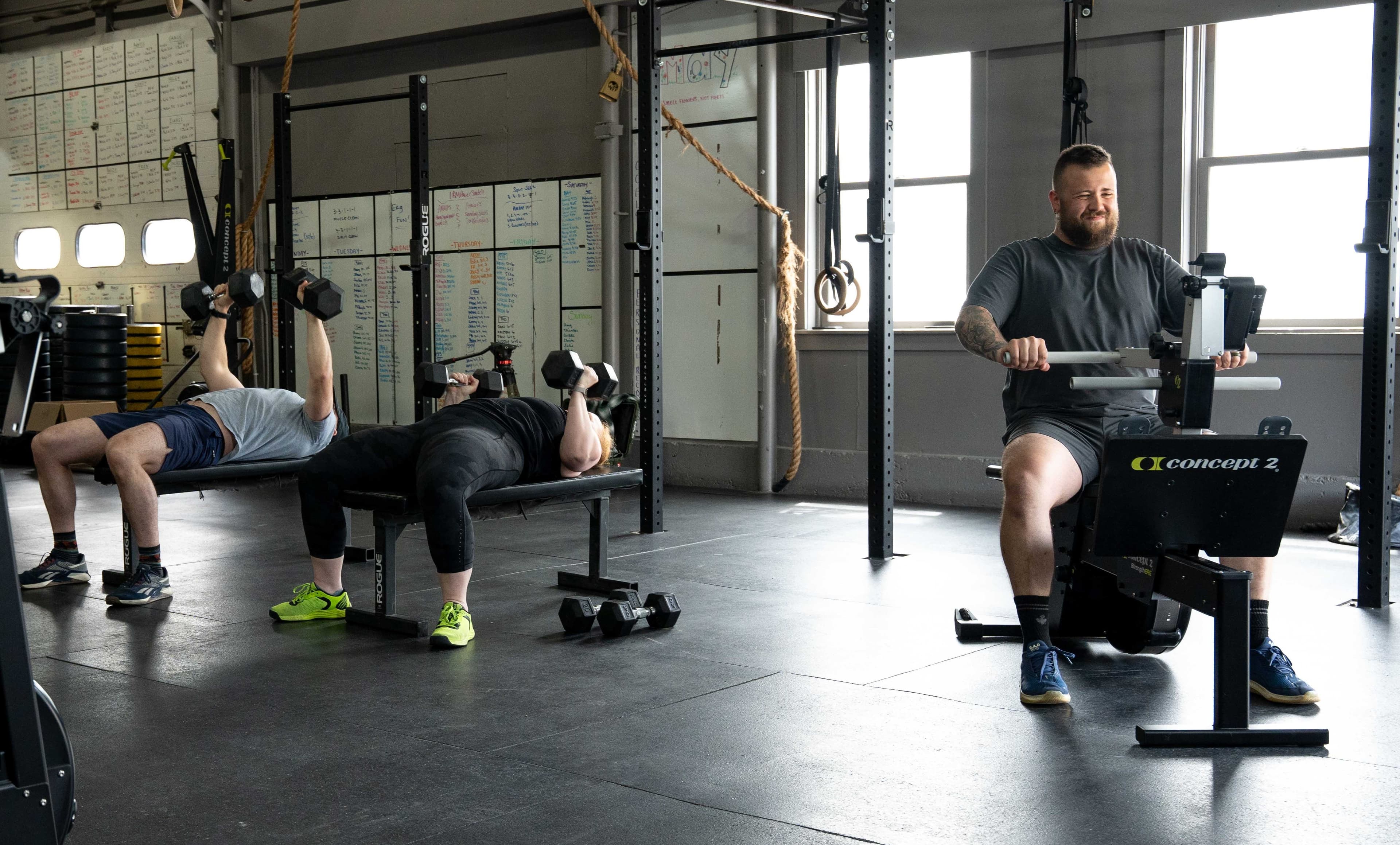 strengtherg concept2 and weight training