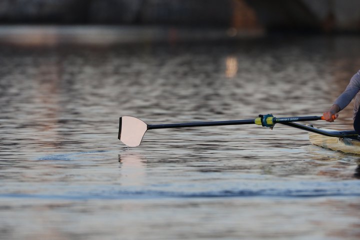 The new Concept2 comp blade on the water